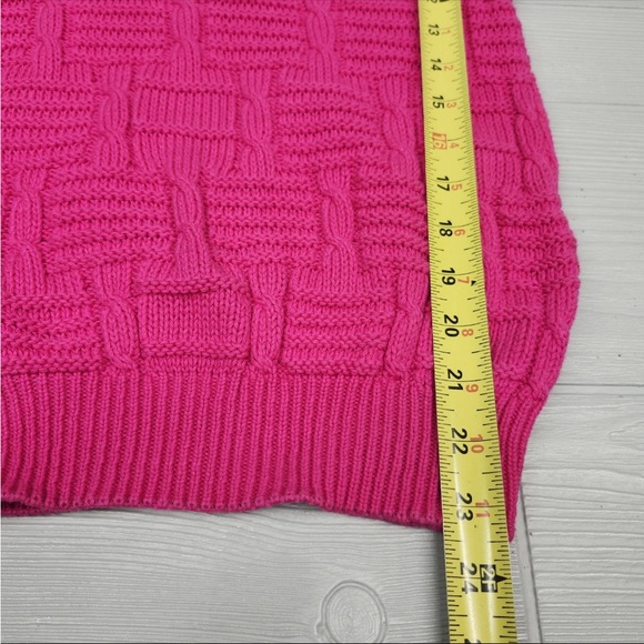 Knit Sleeveless Sweater 100% cotton Made in USA - Picture 4 of 7
